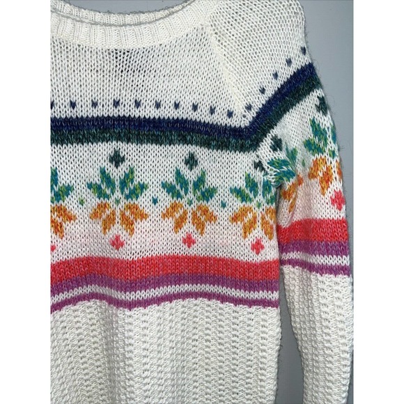 AMERICAN EAGLE Jegging Sweater Women Large‎ Snowflake Rainbow Pride Fair XS - Picture 3 of 9